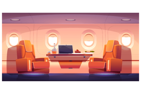 Download Luxurious Interior of Private Jet - Luxurious Collection
