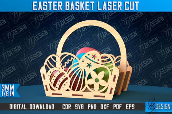 Download Easter Basket Laser Cut | Happy Easter - Premium Resources