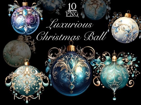 Download Ornate Luxurious Christmas Ball Clipart - Luxurious Collection