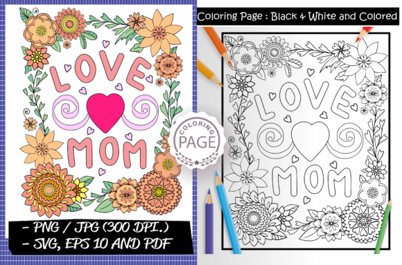 Download Happy Mother's Day. Coloring Page. - Premium Resources